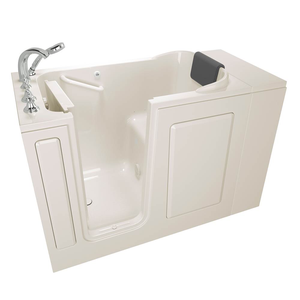 American Standard Gelcoat Premium Series 28 x 48-Inch Walk-in Tub With Soaker System - Left-Hand Drain With Faucet