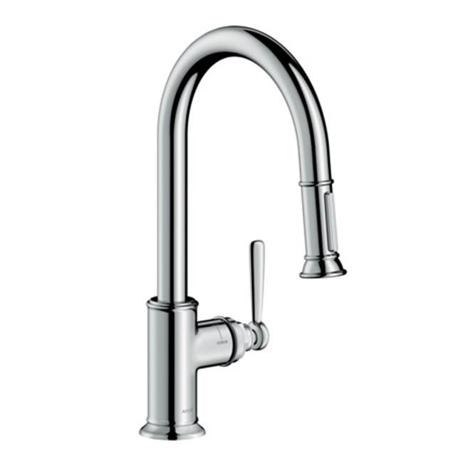 Axor Montreux HighArc Kitchen Faucet 2-Spray Pull-Down, 1.75 GPM in Chrome
