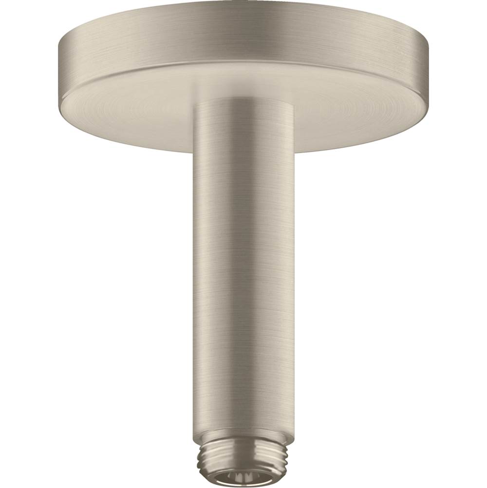 Axor ShowerSolutions Extension Pipe for Ceiling Mount, 4'' in Brushed Nickel