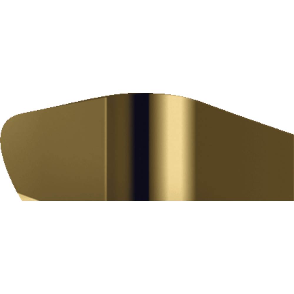 Axor Universal Rectangular Shaving Mirror in Polished Gold Optic