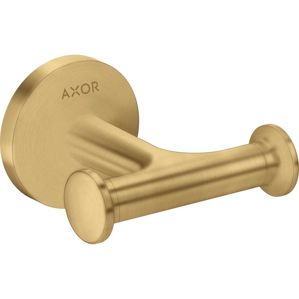Axor Universal Circular Double Hook in Brushed Gold Optic