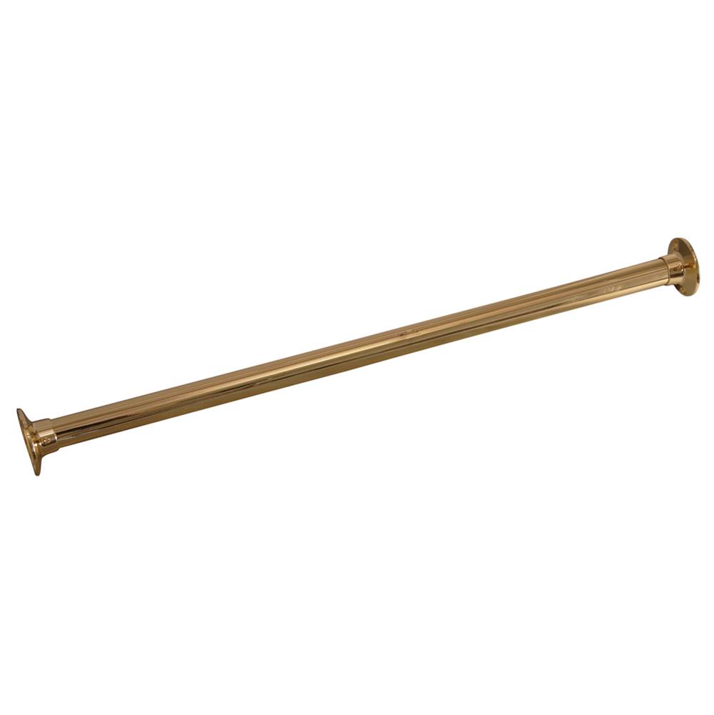 Barclay 48'' Straight Shower Rod,Polished Brass