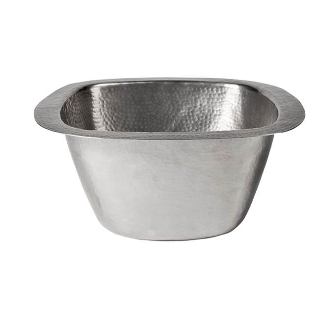 Barclay Tamsin 15'' Square Bar/PrepSink-Hammered Pewter
