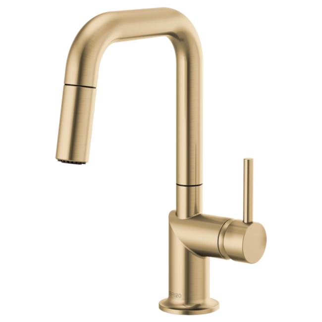 Brizo Odin® Pull-Down Prep Faucet with Square Spout - Less Handle