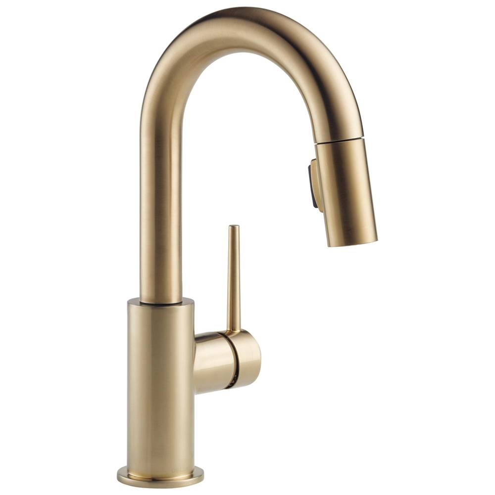 Delta Faucet Trinsic® Single Handle Pull-Down Bar/Prep Kitchen Limited Swivel