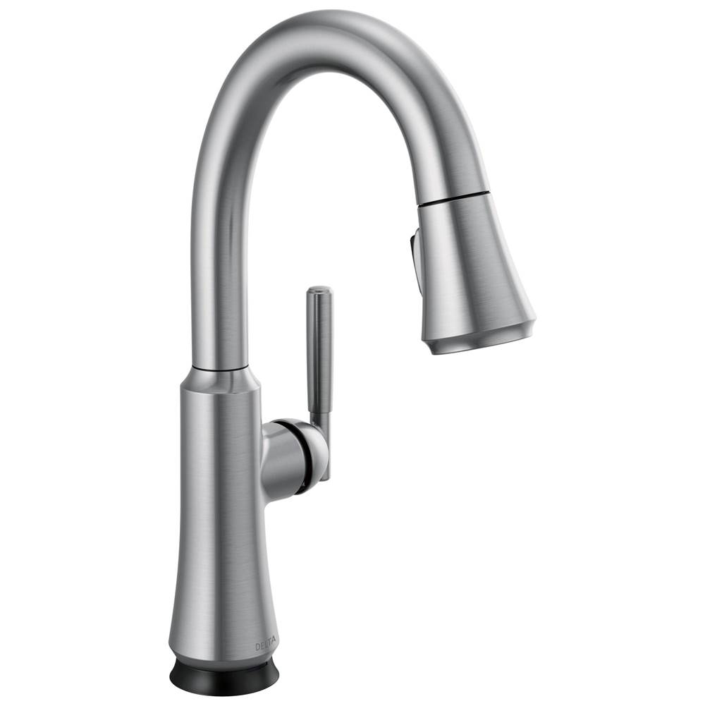 Delta Faucet Coranto™ Single Handle Pull Down Bar/Prep Faucet with Touch<sub>2</sub>O Technology