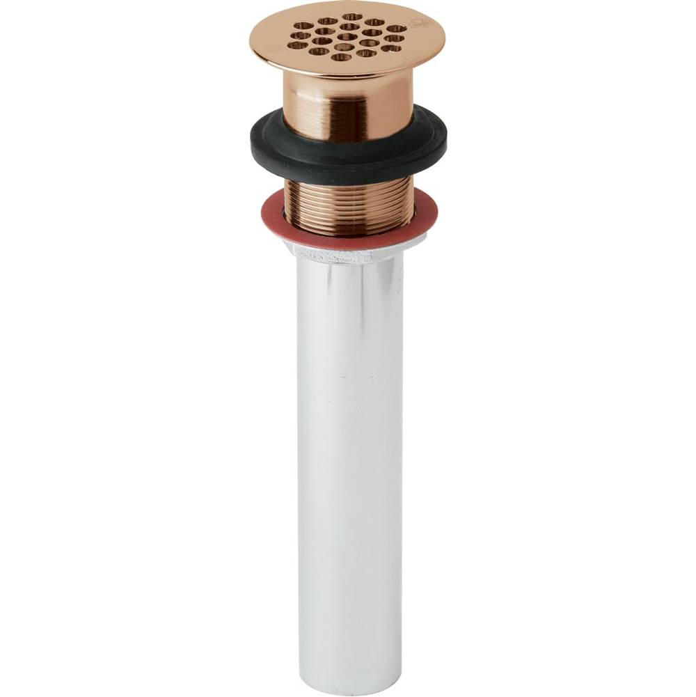 Elkay 1-1/2'' Drain Fitting CuVerro Antimicrobial Copper with Perforated Grid and Tailpiece