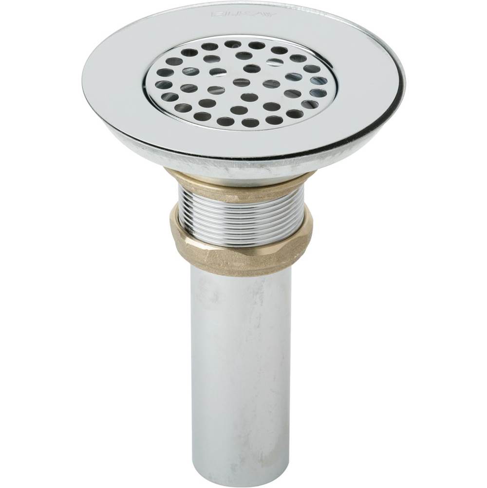 Elkay 3-1/2'' Drain Nickel Plated Brass Body, Strainer and Tailpiece