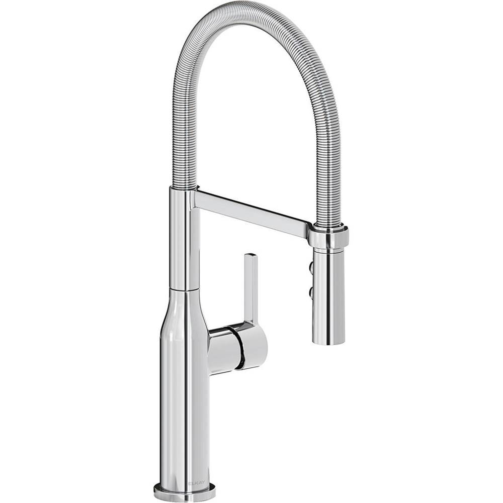 Elkay Avado Single Hole Kitchen Faucet with Semi-professional Spout and Forward Only Lever Handle, Chrome