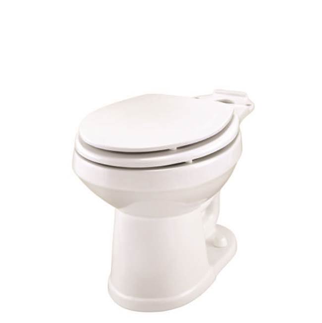 Gerber Plumbing Gse21152 At The, Gerber Maxwell Round Front Toilet In White