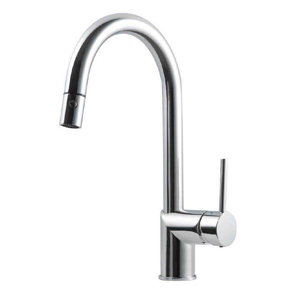 Hamat Dual Function Pull Down Kitchen Faucet in Polished Chrome