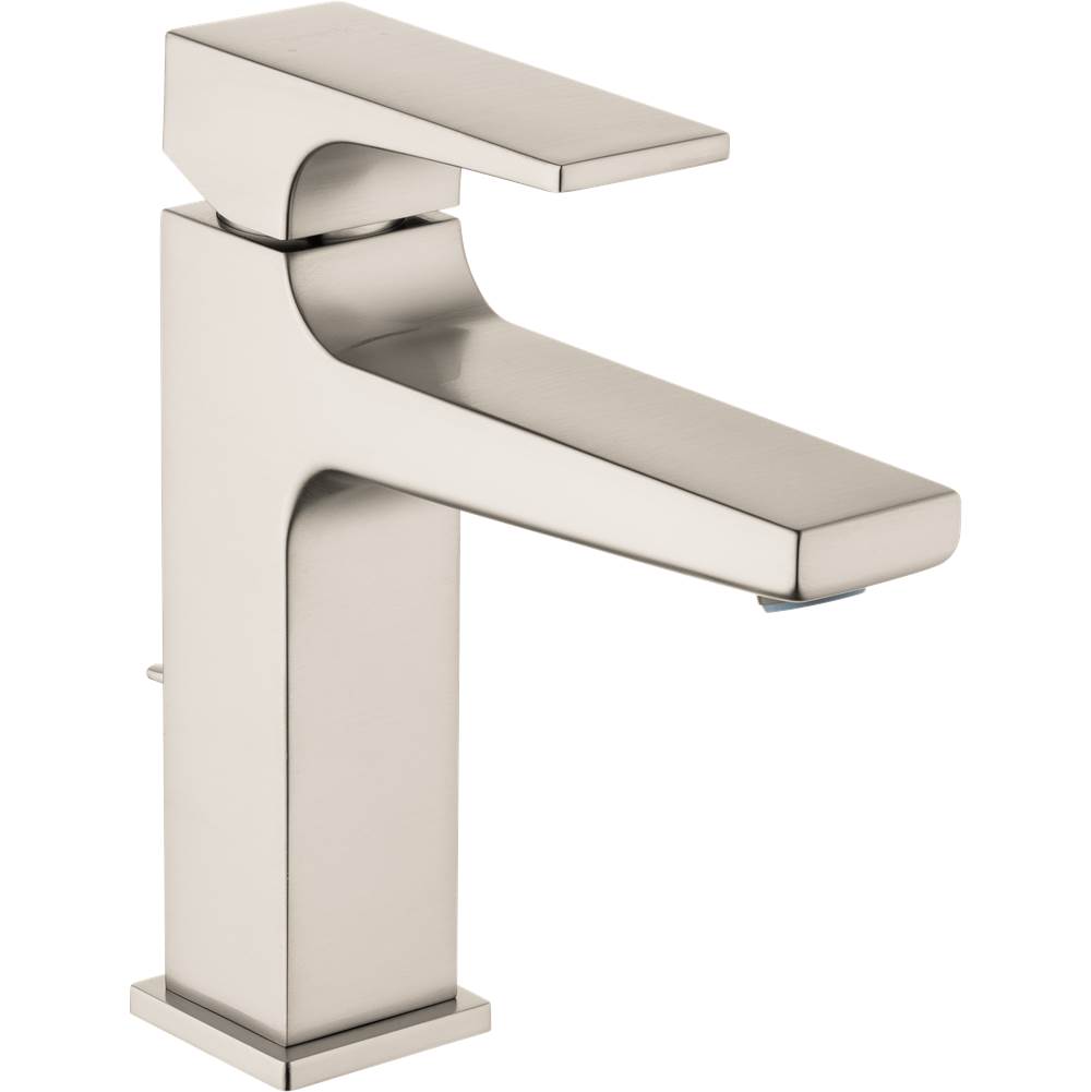 Hansgrohe Metropol Single-Hole Faucet 110 with Lever Handle and Pop-Up Drain, 0.5 GPM in Brushed Nickel