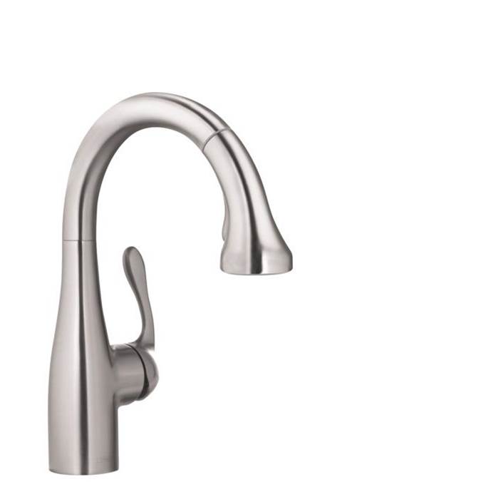 Hansgrohe Allegro E Gourmet Prep Kitchen Faucet, 2-Spray Pull-Down, 1.75 GPM in Steel Optic