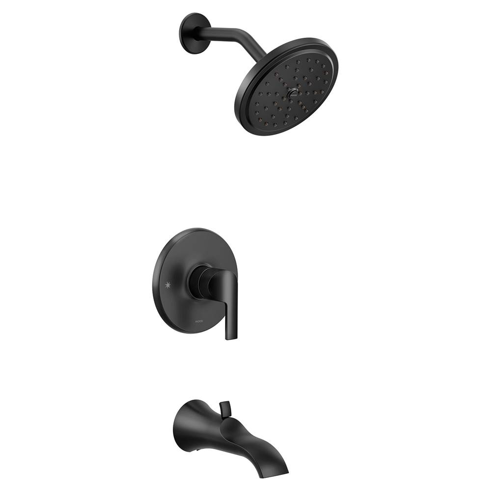 Moen Doux M-CORE 3-Series 1-Handle Eco-Performance Tub and Shower Trim Kit in Matte Black (Valve Sold Separately)