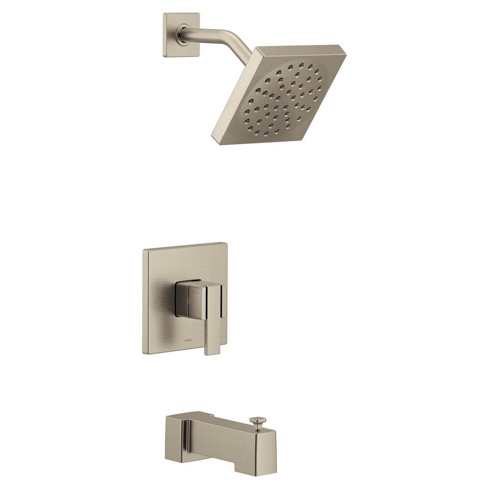Moen 90 Degree M-CORE 3-Series 1-Handle Tub and Shower Trim Kit in Brushed Nickel (Valve Sold Separately)