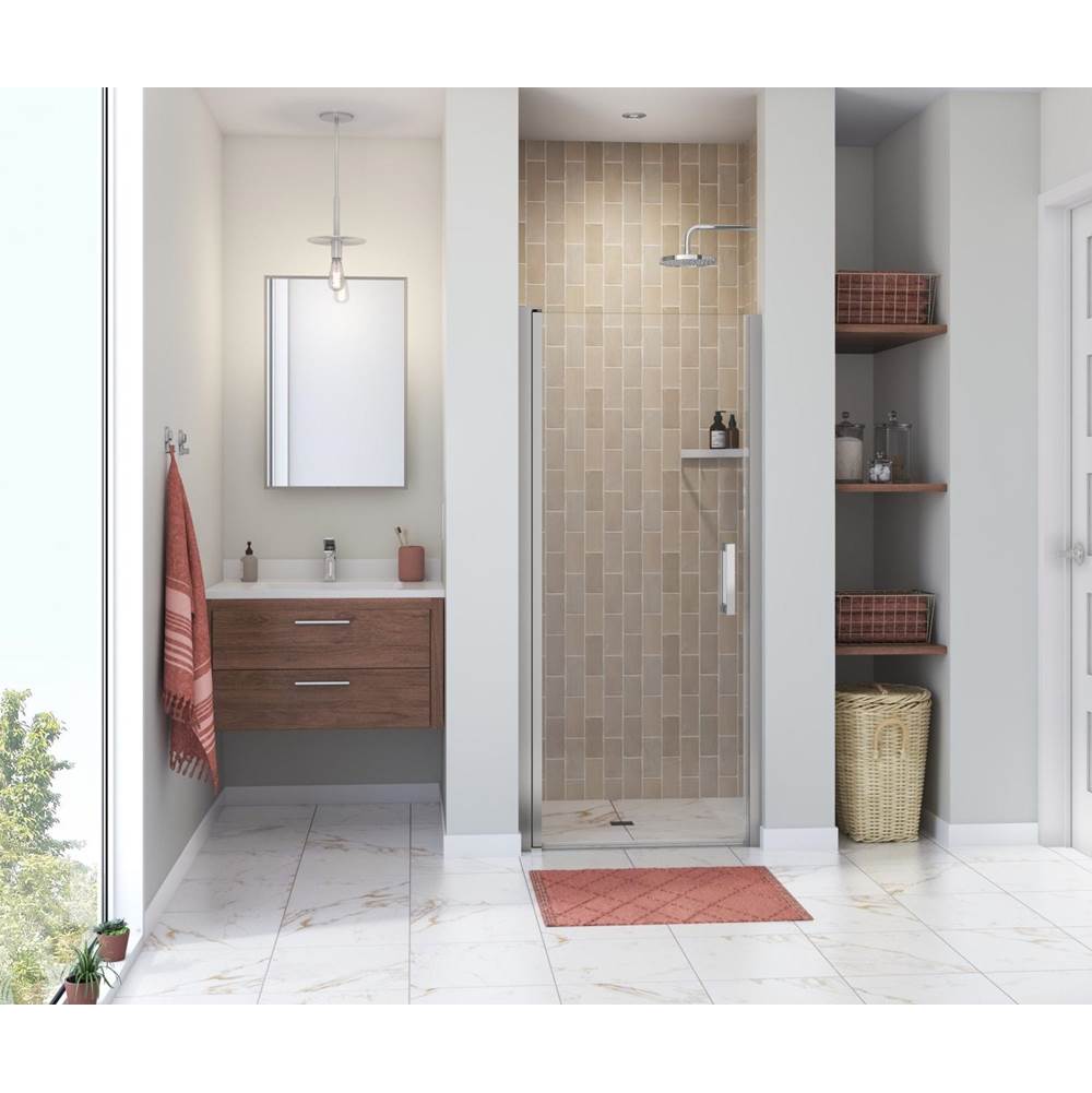 Maax Manhattan 29-31 x 68 in. 6 mm Pivot Shower Door for Alcove Installation with Clear glass & Square Handle in Chrome