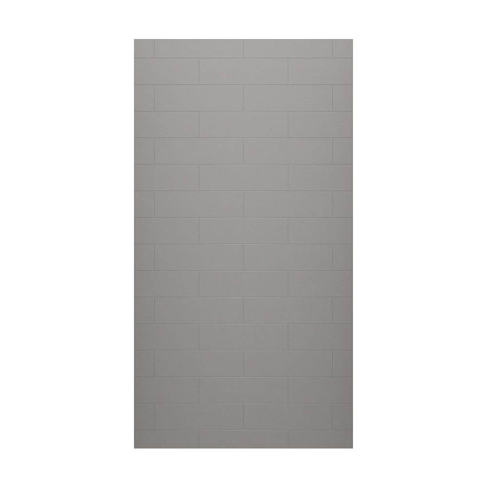 Swan MSMK-8450-1 50 x 84 Swanstone® Modern Subway Tile Glue up Bathtub and Shower Single Wall Panel in Ash Gray