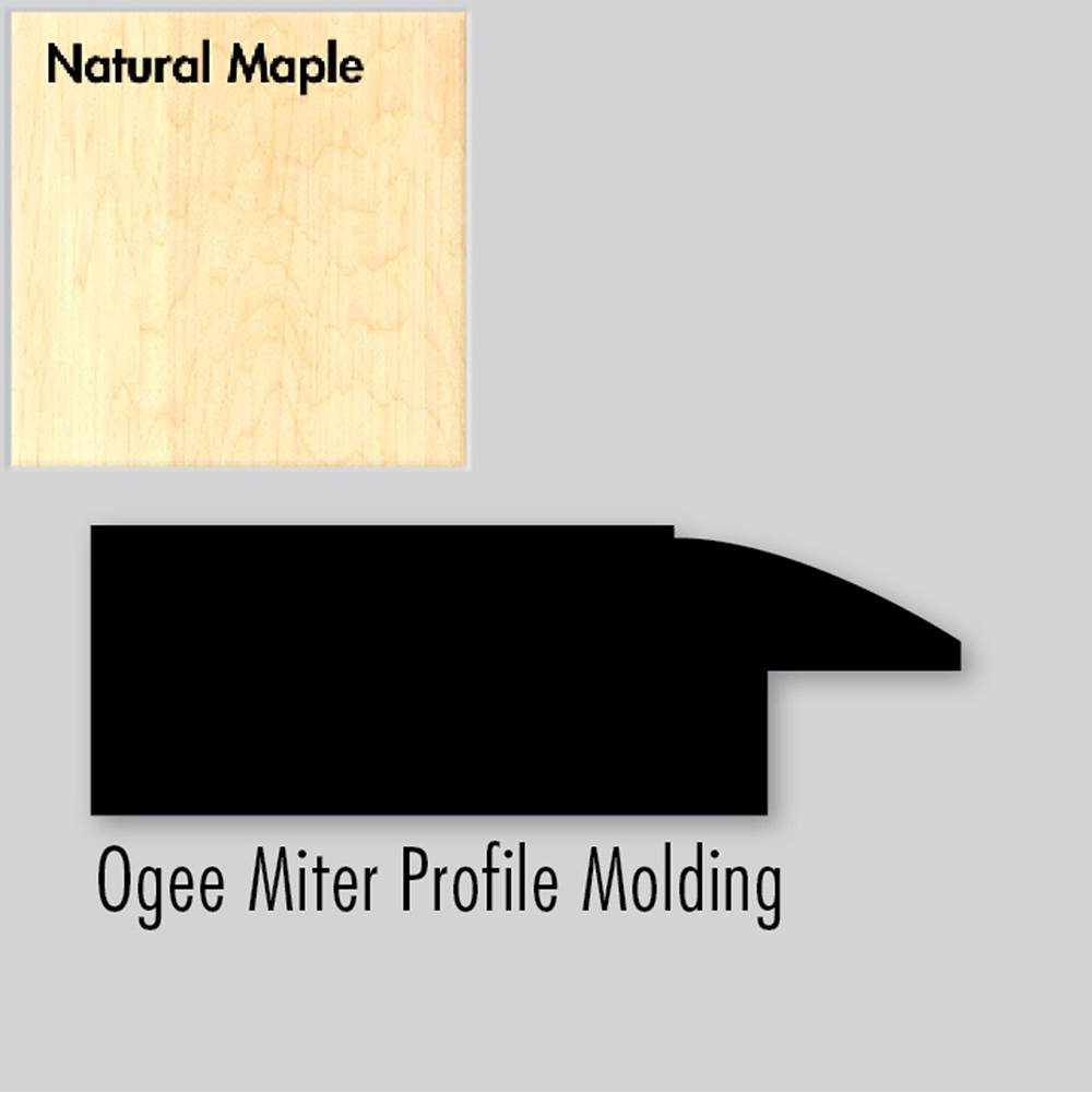 Strasser Woodenworks 2.25 X .75 X 72 Molding Ogee Miter Nat Maple