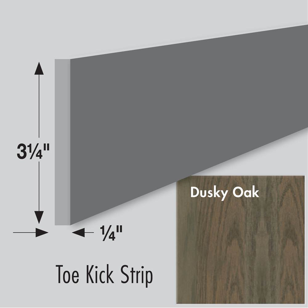 Strasser Woodenworks 3.25 X .25 X 84 Toe Kick Strip Dusky Oak