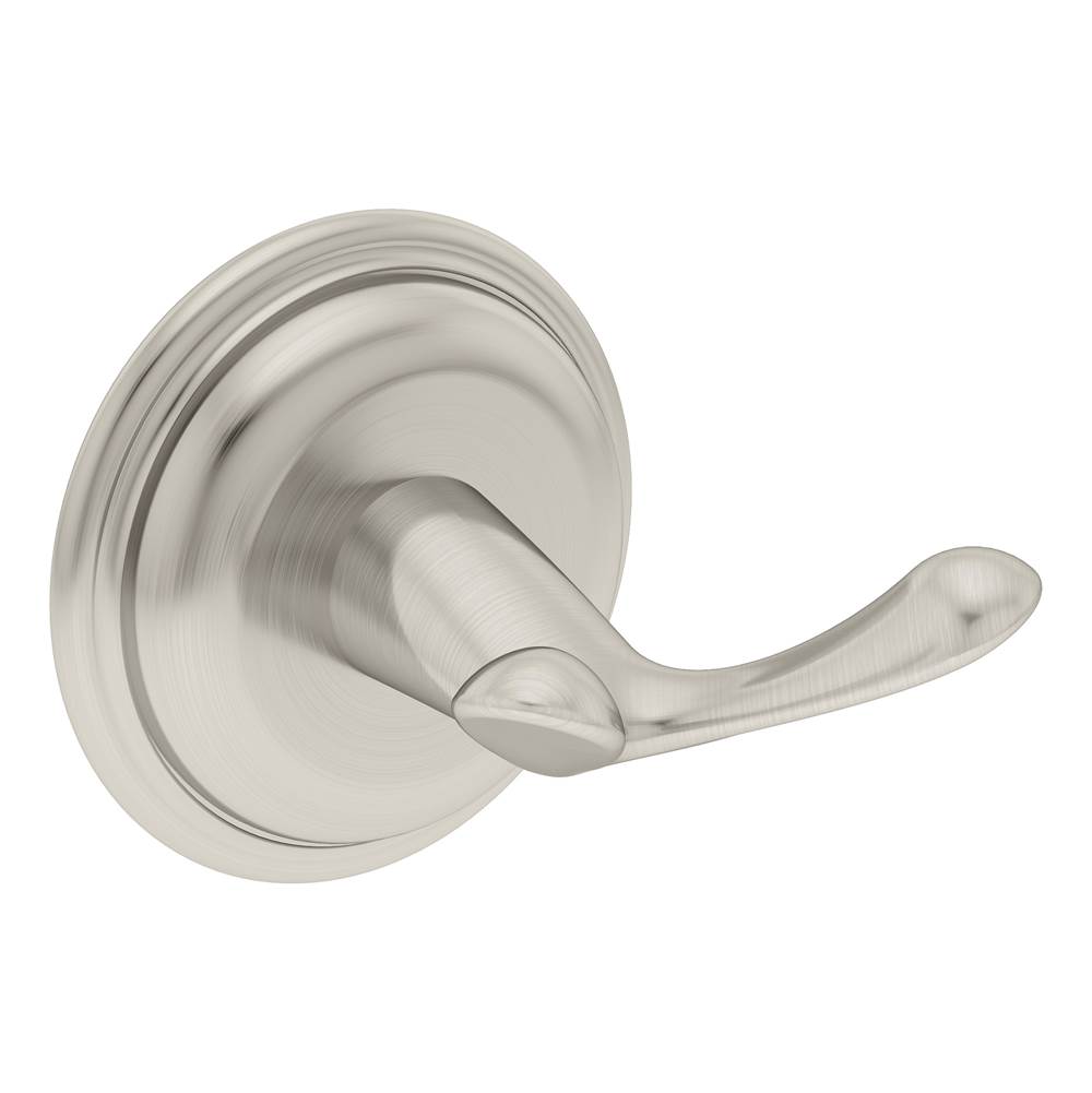 Symmons Carrington Wall-Mounted Double Robe Hook in Satin Nickel