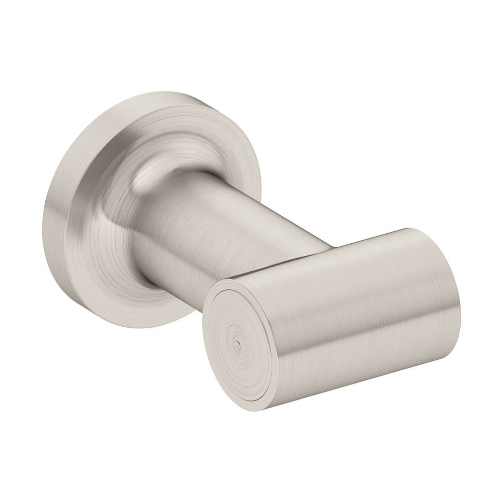 Symmons Museo Wall-Mounted Double Robe Hook in Satin Nickel