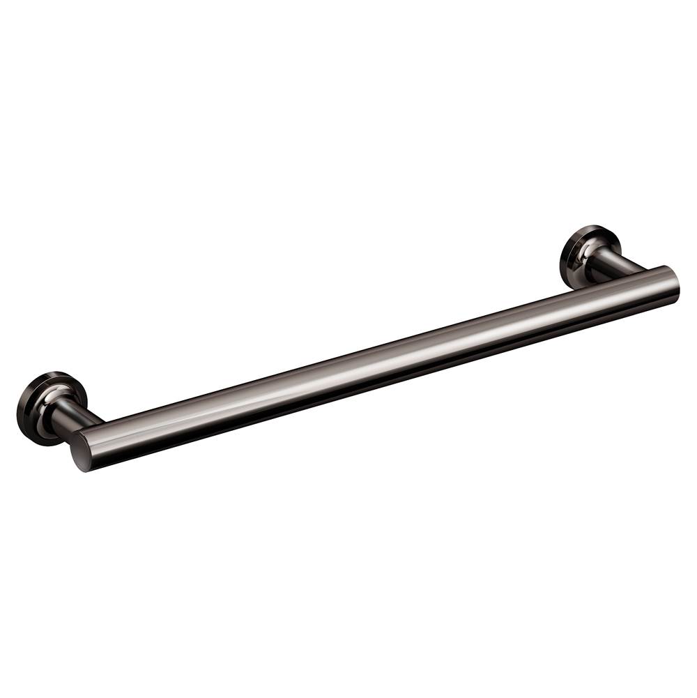 Symmons Museo 18 in. Wall-Mounted Towel Bar in Polished Graphite