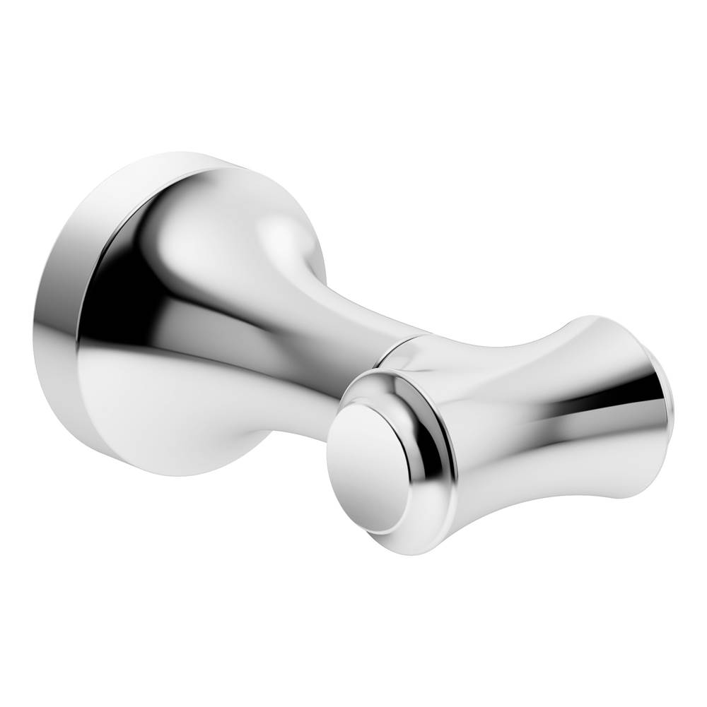 Symmons Degas Wall-Mounted Double Robe Hook in Polished Chrome
