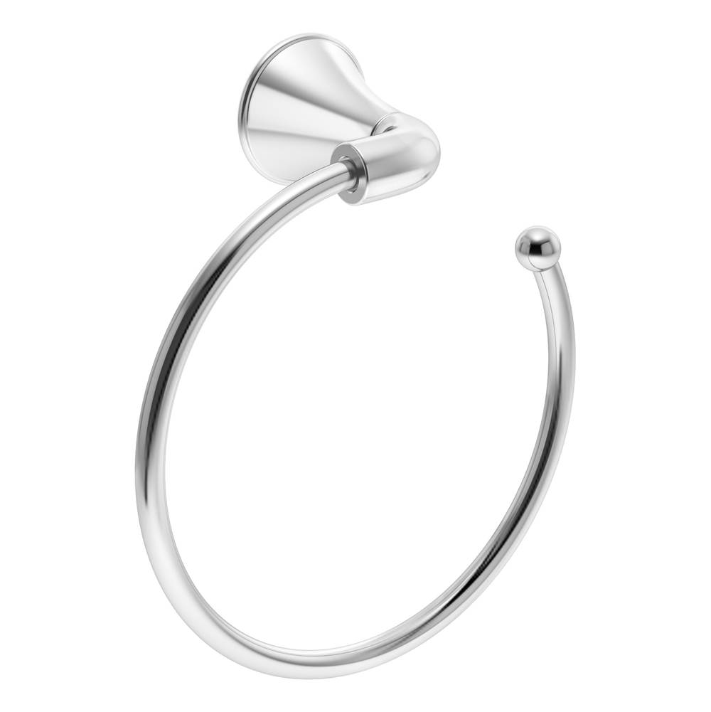 Symmons Elm Wall-Mounted Towel Ring in Polished Chrome