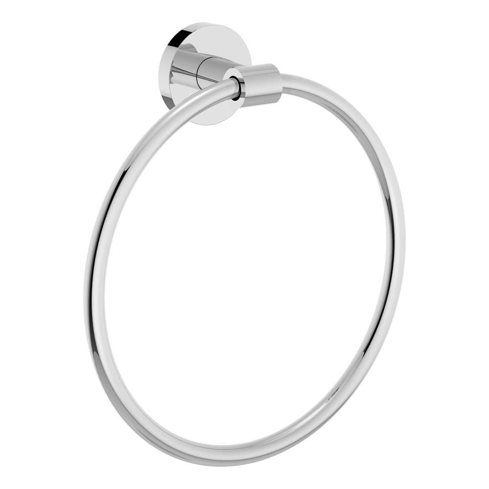 Symmons Identity Wall-Mounted Towel Ring in Polished Chrome