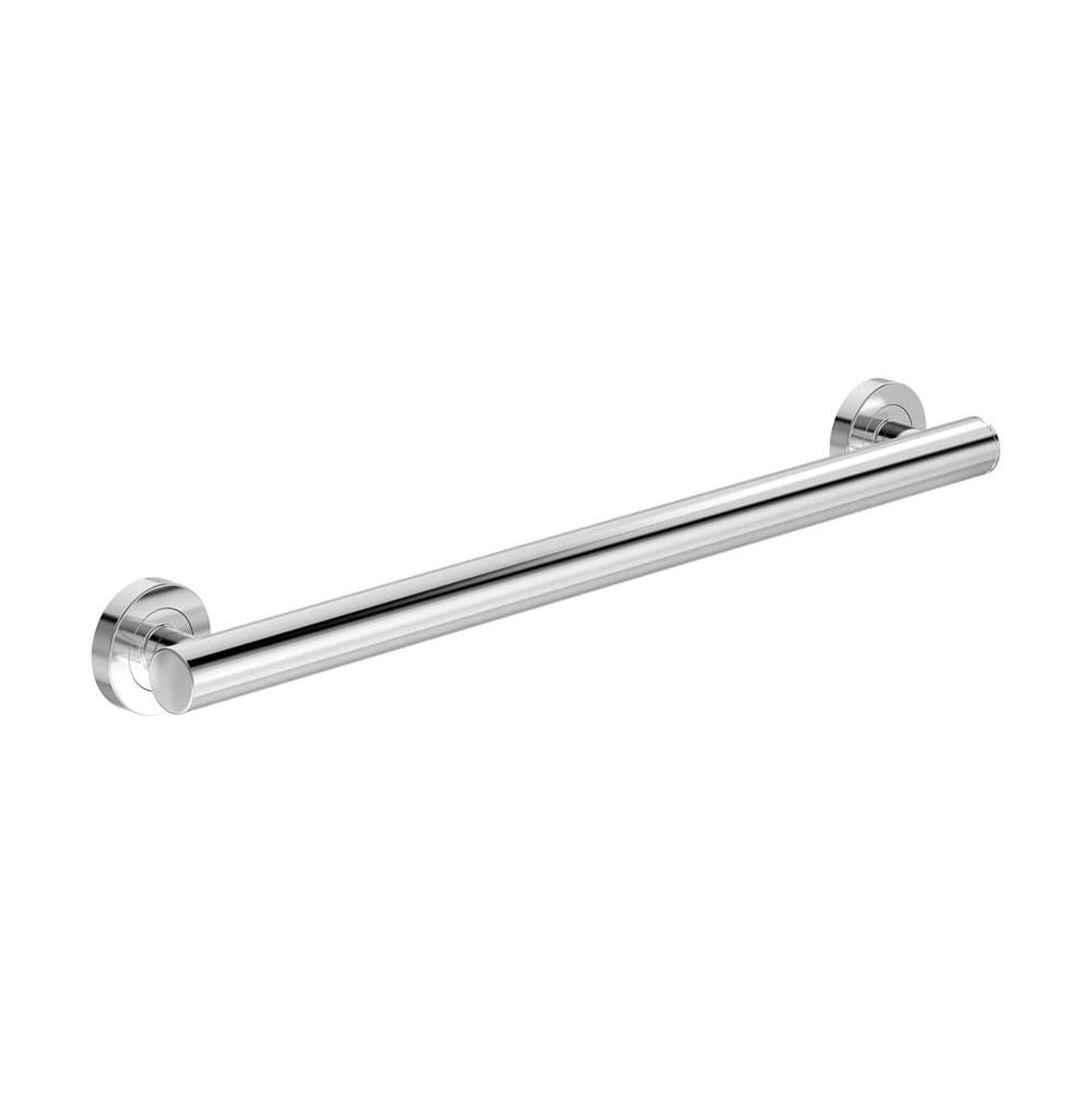 Symmons Dia 24 in. Wall-Mounted ADA Grab Bar in Polished Chrome