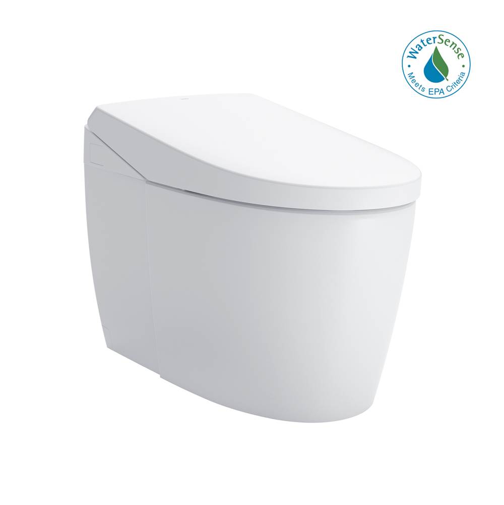 TOTO NEOREST AS Dual Flush 1.0 or 0.8 GPF Toilet with Intergeated Bidet Seat and EWATER plus , Cotton White - MS8551CUMFGNo.01
